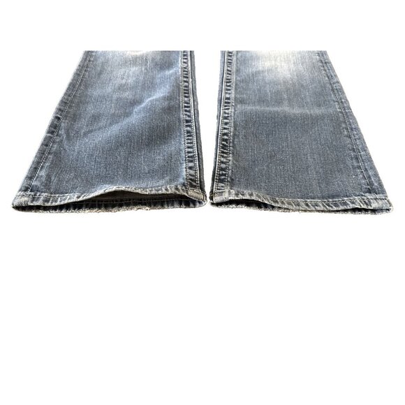 Miss Me Y2K Jeans Bling Rhinestone Back Flap Bootcut MED Wash JE5731E4R Size 31 - Picture 12 of 16